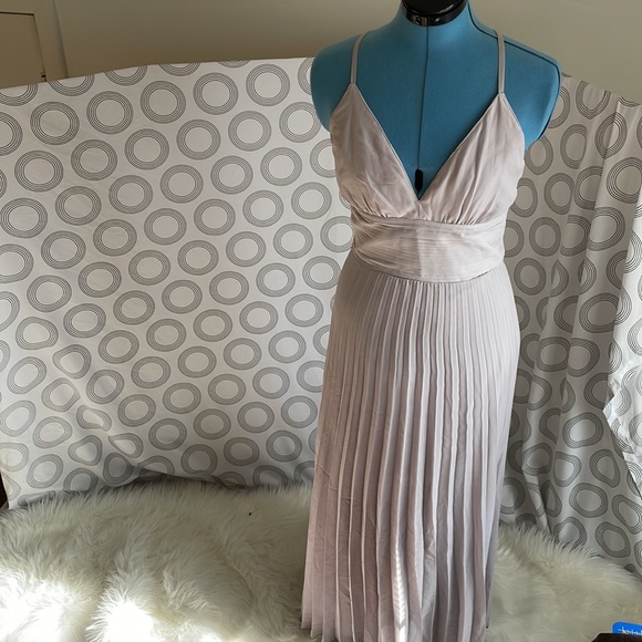 Formal Long Dress Crystal Doll Pleated 5 - Picture 2 of 12